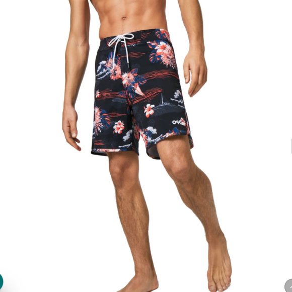 Oakley Tropical Bloom 18 Mens Boardshorts - Picture 1 of 1